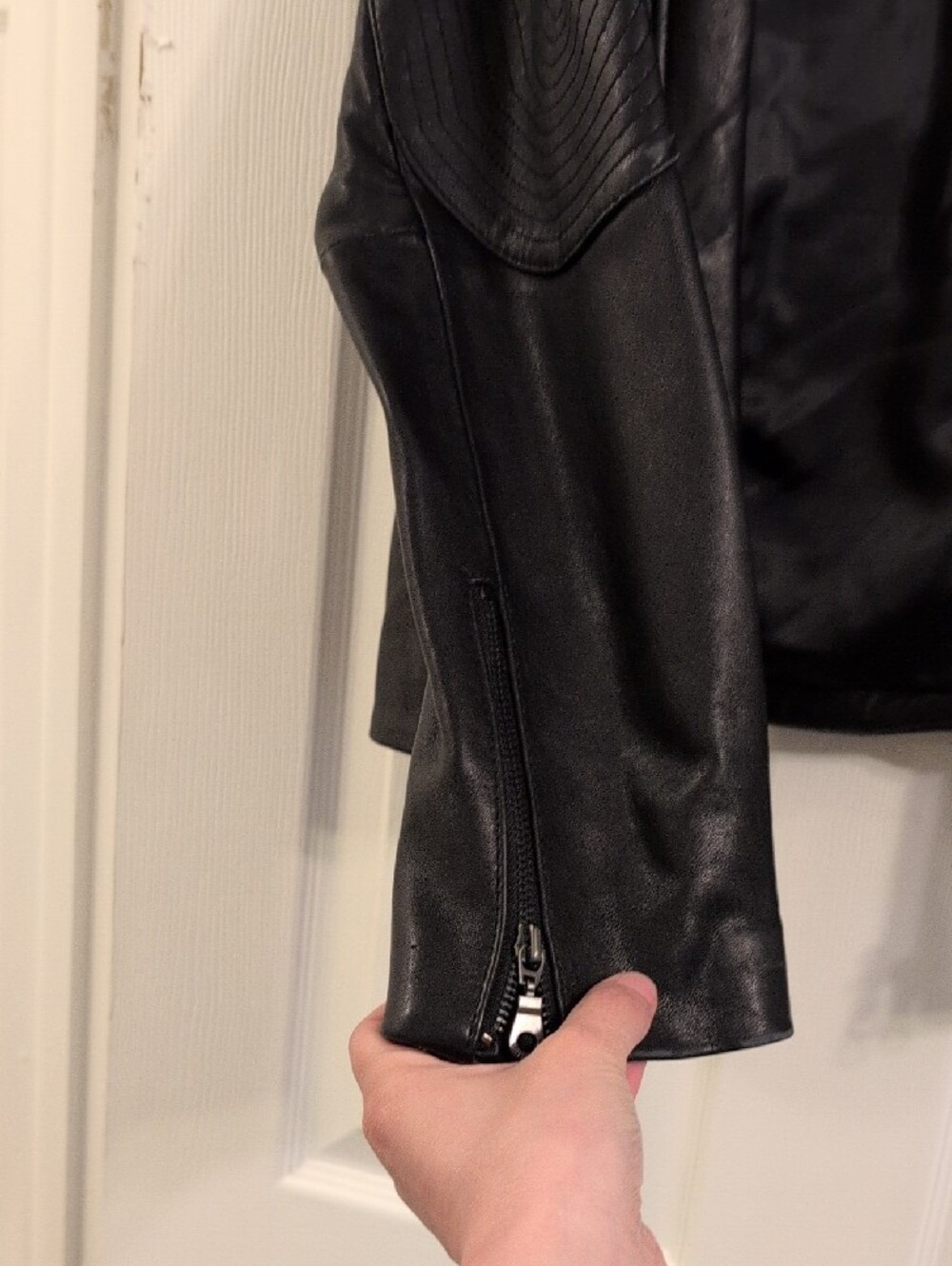 DKNY Black Satin-Lined Jacket with Branded Neck Label - Picture 7 of 9
